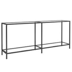 Table console Transparent 180x35x75,5 cm Verre trempé