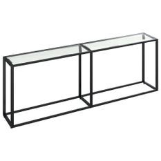 Table console Transparent 220x35x75,5 cm Verre trempé