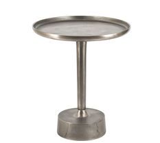 Table d’appoint BAOLA Ø46 cm – Élégance sculpturale en aluminium