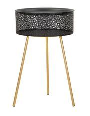 Table d'appoint Blacky grand modèle avec rangement intégré