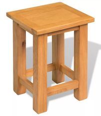 Table d'appoint chêne massif clair Odero H 37 cm