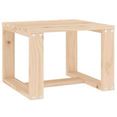 Table d'appoint de jardin 40x38x28,5 cm bois massif de pin