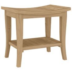 Table d'appoint de salle de bain 50x35x45cm bois de teck solide