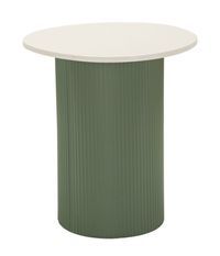 Table d’appoint Frankfurt effet marbre design rainuré moderne