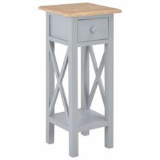 Table d'appoint Gris 27 x 27 x 65,5 cm Bois