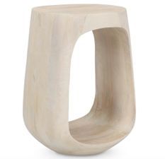 Table d’appoint LOPEZ Ø33 – Bois de manguier naturel