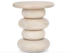 Table d’appoint LOPEZ Ø40 – Bois de manguier naturel