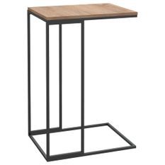 Table d'appoint Noir 40x30x59 cm