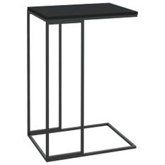 Table d'appoint Noir 40x30x59 cm 2