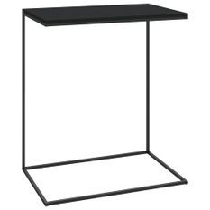 Table d'appoint Noir 55x35x66 cm 2