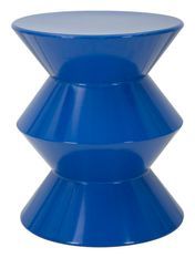 Table d'appoint zag bleue ø 37,5 x 45 cm