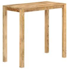 Table de bar 112x55x108 cm Bois de manguier massif