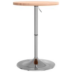 Table de bar Ø50x90,5 cm bois massif de hêtre