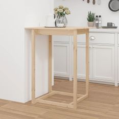 Table de bar 80x80x110 cm Bois massif de pin