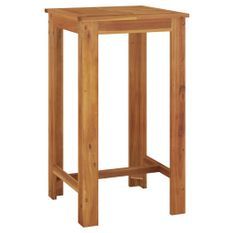 Table de bar de jardin 60x60x105 cm Bois d'acacia solide