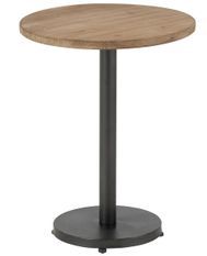 Table de bar rond bois massif Massimo L 48 cm