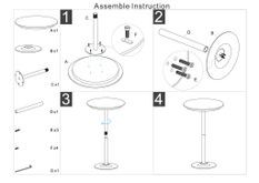 Table de bar simply cm ø 60x103