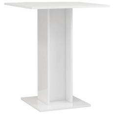 Table de bistro Blanc brillant 60x60x75 cm