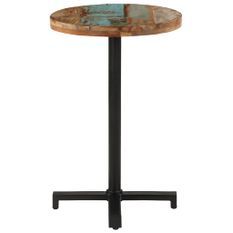 Table de bistro Ronde Ø50x75 cm Bois de récupération massif