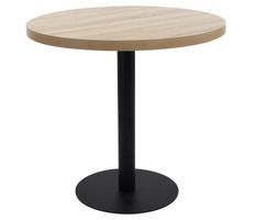 Table de bistrot ronde RETAL – Plateau bois & pied métal
