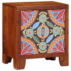 Table de chevet 40x30x45 cm bois d'acacia massif