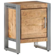 Table de chevet 40x30x50 cm Bois de manguier brut 5