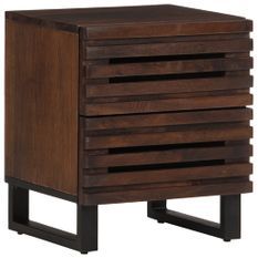 Table de chevet 40x33x46 cm Bois de manguier solide