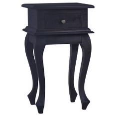 Table de chevet Café noir clair 35x30x60cm Bois d'acajou massif