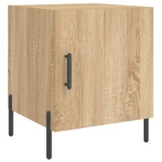 Table de chevet chêne sonoma 40x40x50 cm bois d’ingénierie