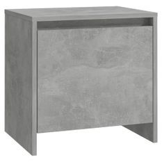 Table de chevet Gris béton 45x34x44,5 cm