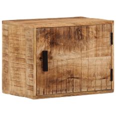 Table de chevet murale 40x30x25 cm bois de manguier massif