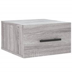 Table de chevet murale sonoma gris 35x35x20 cm