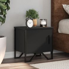 Table de chevet Noir 40 x 30 x 40 cm