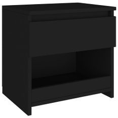 Table de chevet Noir 40x30x39 cm
