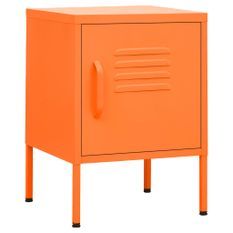 Table de chevet Orange 35x35x51 cm Acier 2