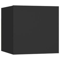 Table de chevet suspendu Noir 30,5x30x30 cm
