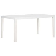 Table de jardin 150x90x72 cm PP Blanc