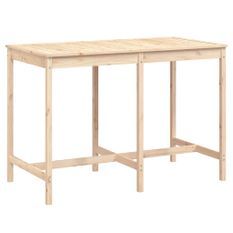 Table de jardin 159,5x82,5x110 cm bois massif de pin