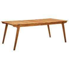 Table de jardin 201,5x100x75 cm Bois d'acacia massif 2