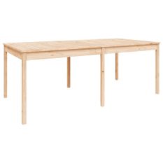 Table de jardin 203,5x100x76 cm bois massif de pin