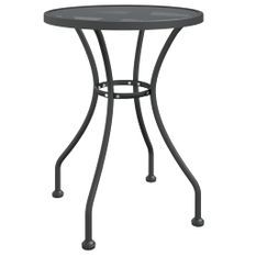 Table de jardin Ø60x72 cm Maille métallique Anthracite