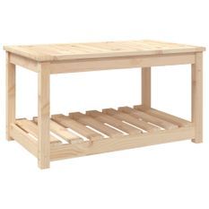 Table de jardin 82,5x50,5x45 cm bois massif de pin