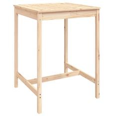 Table de jardin 82,5x82,5x110 cm bois massif de pin