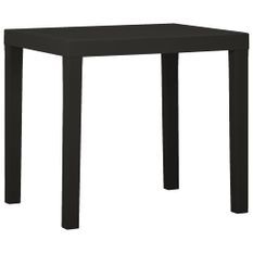 Table de jardin Anthracite 79x65x72 cm Plastique