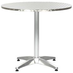 Table de jardin Argenté 80x70 cm Aluminium