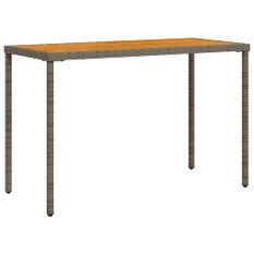 Table de jardin avec dessus en bois d'acacia gris 115x54x74 cm