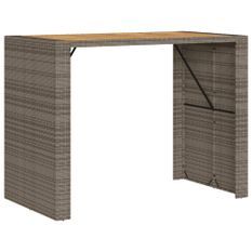 Table de jardin avec dessus en bois d'acacia gris 145x80x110 cm