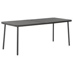 Table de jardin Gris foncé 180x83x72 cm Acier