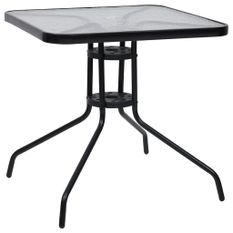 Table de jardin Noir 70x70x70 cm Acier