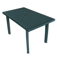 Table de jardin plastique vert Bouka 126 cm